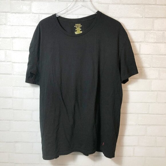 Polo Ralph Lauren Classic Fit Men's Black T-Shirt Bottom Red Pony Logo Size 2XL - Picture 2 of 5